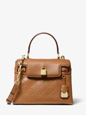 michael michael kors gramercy chain embossed leather satchel|Gramercy Medium Chain.